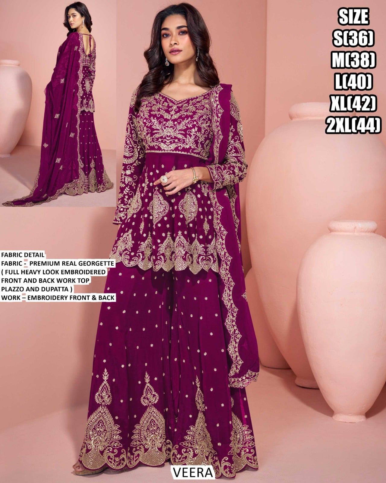 Real Georgette digital printed base